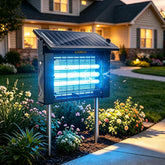 LANGY Solar Bug Zapper Outdoor front view with solar panel