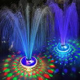 LanPool Floating Water Fountain blue model front view with lights