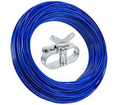 LanPool Pool Cover Winch and Cable Kit, blue, front view