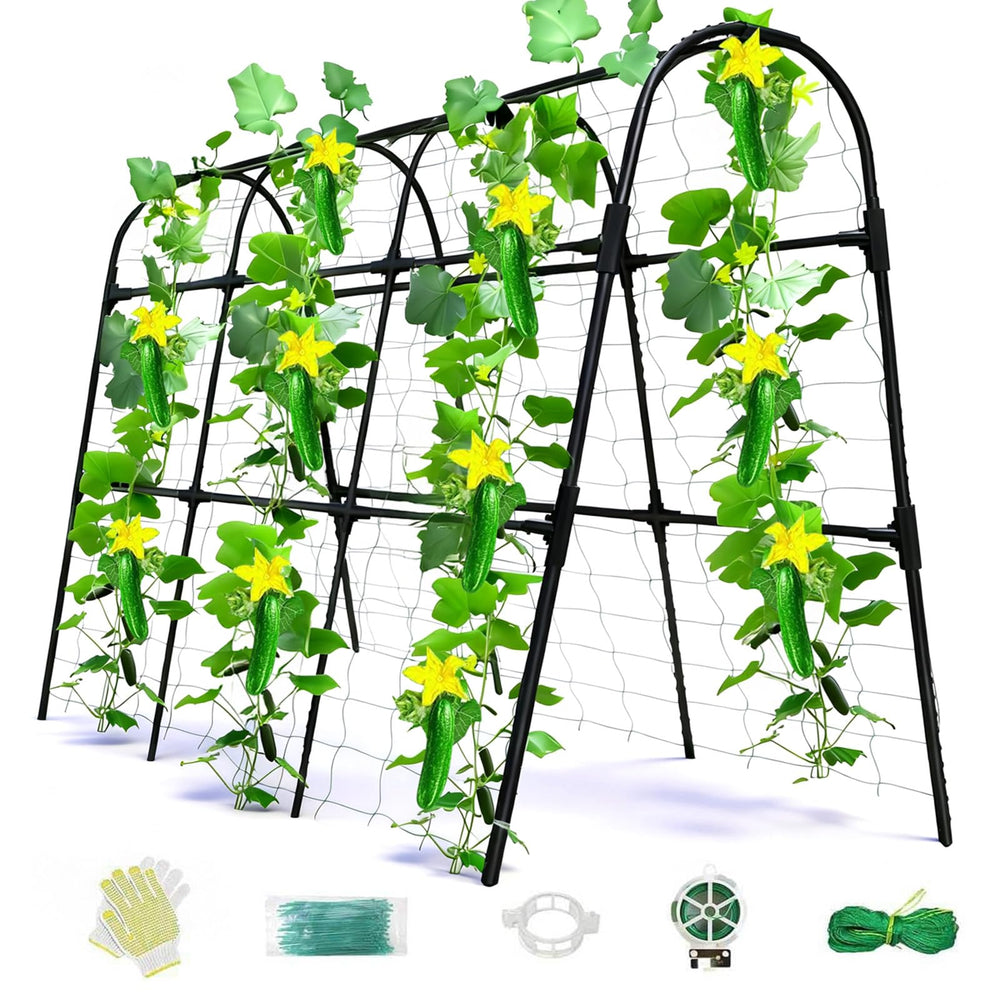 Laodier Cucumber Trellis U-Shape metal support front view