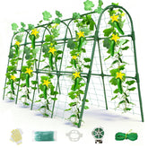 Laodier Cucumber Trellis U-shape metal support front view