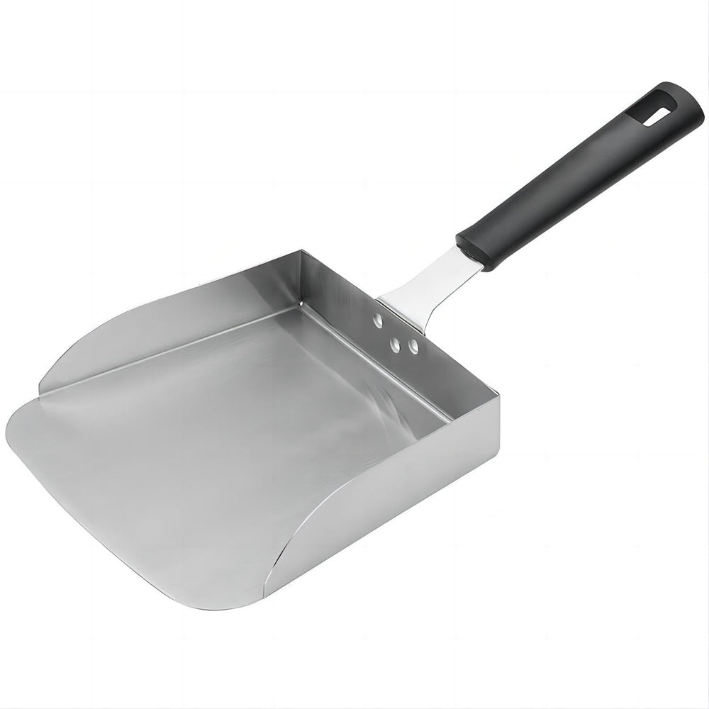 Large Griddle Scoop 7.6-inch silver stainless steel front view