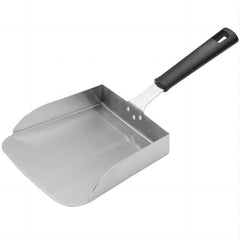 Large Griddle Scoop 7.6-inch silver stainless steel front view
