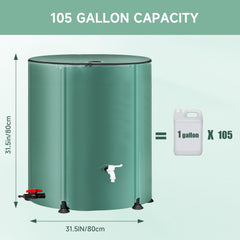 Laspeiraux rain barrel showing circular footpads
