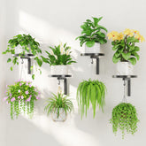 LASZOLA plant hanger holder black front view