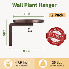 LASZOLA plant hanger with potted plants displayed on it
