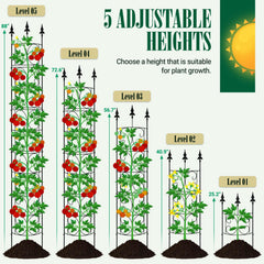 LATIHUUM Garden Trellis assembled as an arch for climbing flowers