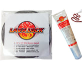 LavaLock Self Stick PRO Pack 1/2" x 1/8" Grey Gasket Seal front view