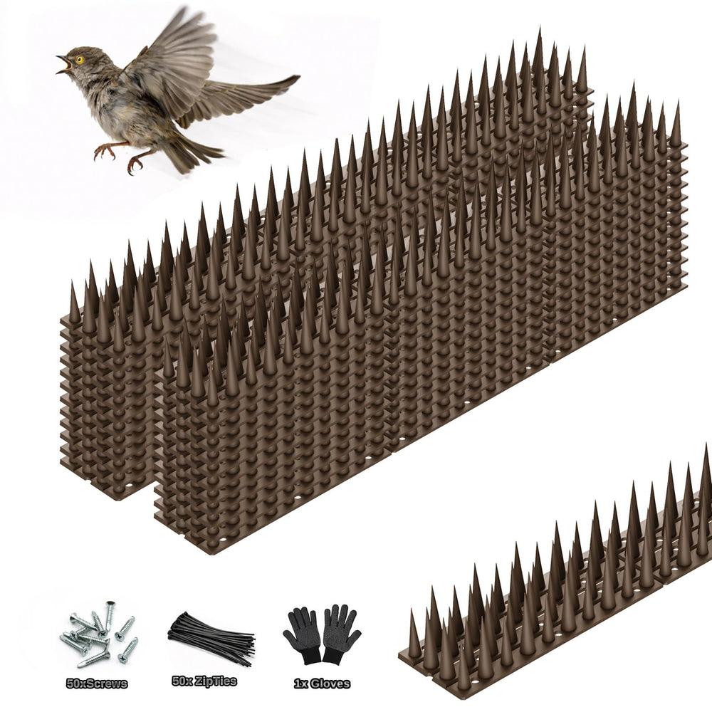 LavviTech Bird Spikes 30 pack with installation accessories