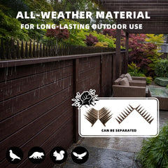 LavviTech Bird Spikes showing multiple strips for coverage