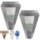 LavviTech Large Chicken Kill Cone front view showing stainless steel finish