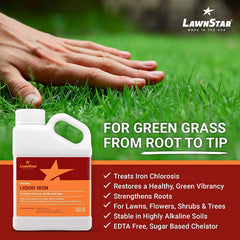 LawnStar Liquid Iron in garden setting