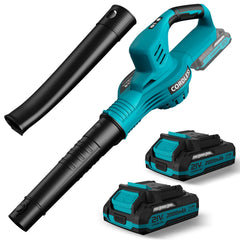 LAZYBOI Cordless Leaf Blower Light Blue front view