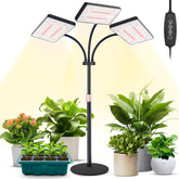 LBW Desk Grow Light with three adjustable heads and full spectrum illumination