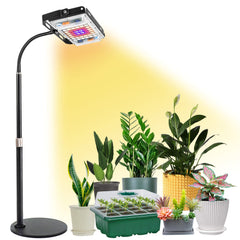 LBW Grow Light for Indoor Plants, full spectrum LED with metal base