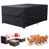 LCGOD Patio Furniture Cover black front view