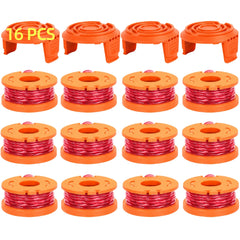 LCJZSET String Trimmer Spool Line set with 12 lines and 4 caps