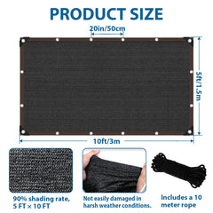 LCYFBE Shade Cloth spread out in a garden