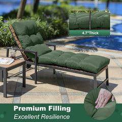 LCYY.TG Outdoor Lounge Chair Cushion on a patio chair