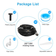 Leak-proof design of Bonviee misting system with black tubing