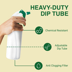 Leak-proof design of Heluva Green spray nozzle