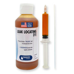 Leakmaster Pool Leak Detection Kit with yellow dye and syringe
