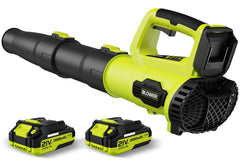 LEAPUL Cordless Leaf Blower bright green front view
