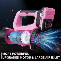 LEAPUL Leaf Blower side view with blow tube attached
