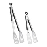 Lebabo tongs set of 2, black, 9 inch and 12 inch