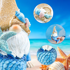 Leekung Mermaid Gnome Statue outdoors in a garden setting