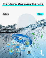 Leemone X-treme Filter Bag attached to Pool Blaster Max