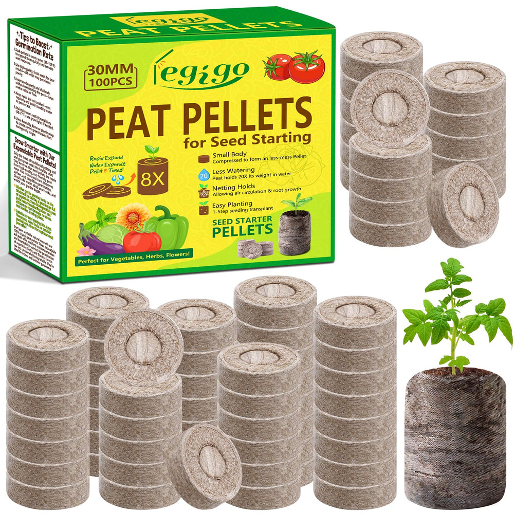 Legigo 100 pcs peat pellets for seedlings front view