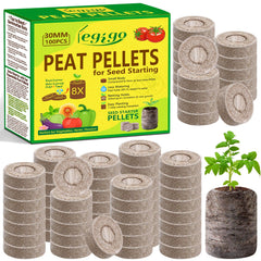 Legigo 100 pcs peat pellets for seedlings front view