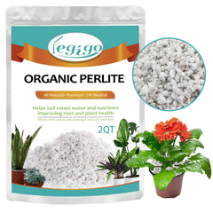 Legigo 2 Quarts Organic Perlite front view in resealable pouch
