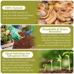 Legigo Coco Coir Brick in use with potted plants