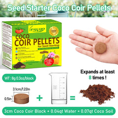 Legigo coco coir pellets 30mm individual pellet close-up