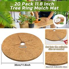 Legigo Coconut Fiber Mulch Ring in garden setting