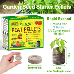 Legigo peat pellets showing expansion with water