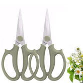 Leize Flower Scissors grey green model front view
