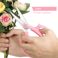 Leize Flower Scissors stainless steel blades close-up