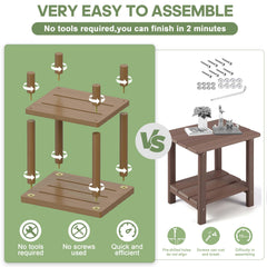 LEJANEOYE outdoor table assembled in a patio setting