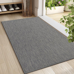 LEKEEPGO Door Mat 24"x36" light grey front view