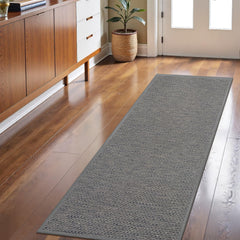 LEKEEPGO Door Mat 24"x59" light grey front view