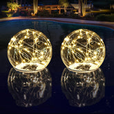 LENONE Floating Pool Lights Warm White Front View
