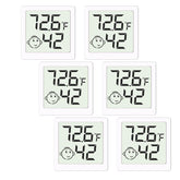 LEOALF Mini Hygrometer front view with digital display