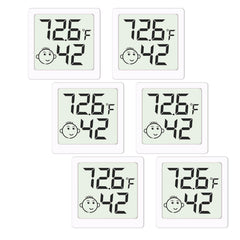 LEOALF Mini Hygrometer front view with digital display