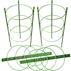 LEOBRO Metal Plant Cages green model front view