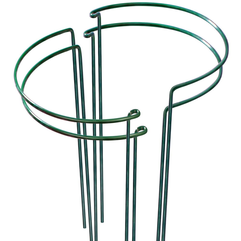 LEOBRO Plant Support Stakes green model front view