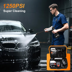 LEOTER Cordless Pressure Washer 6-in-1 nozzle close-up