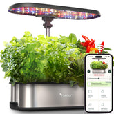 LETPOT Hydroponic Growing System with 12 pods and LED lights